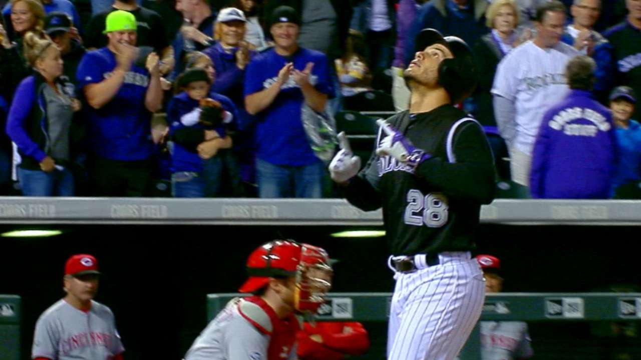 Rockies igualan su récord con 7 jonrones y vencen a Rojos