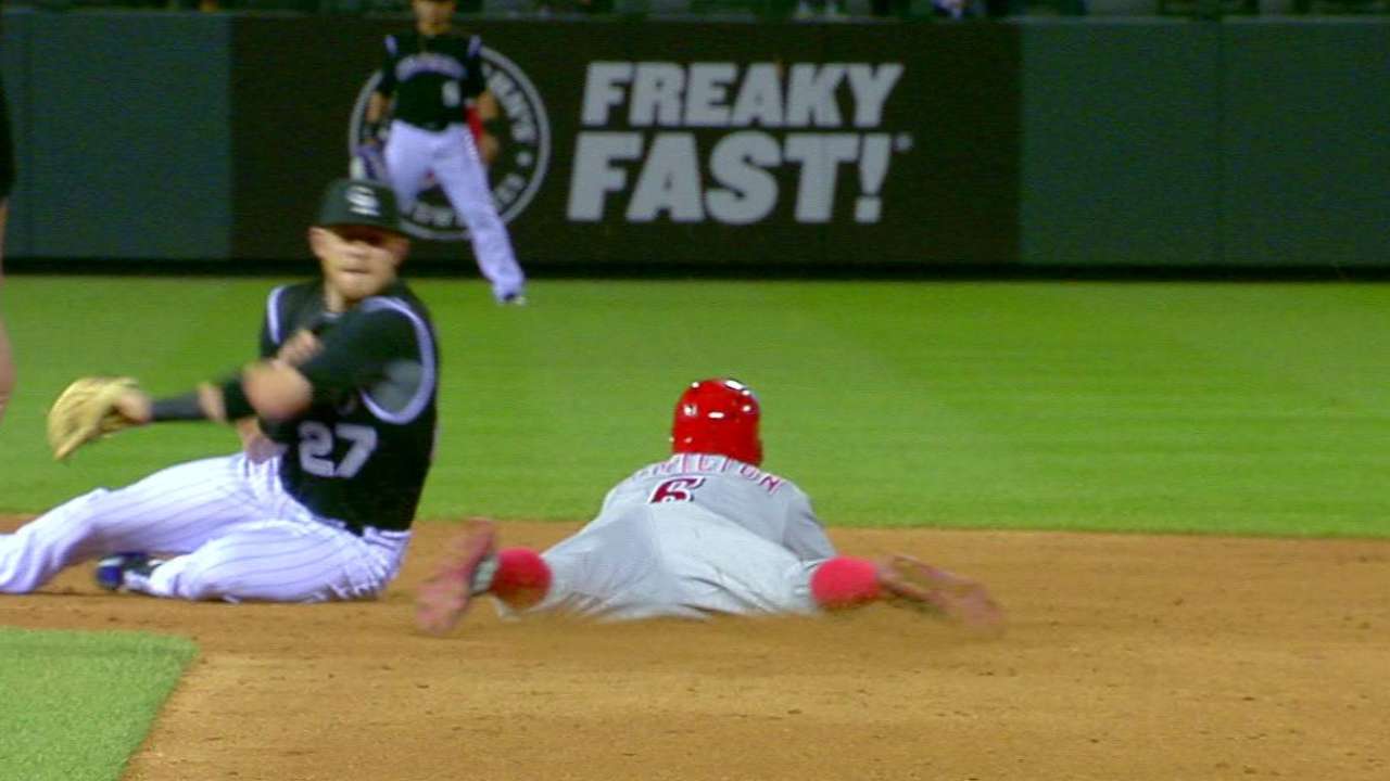 Hamilton swipes second