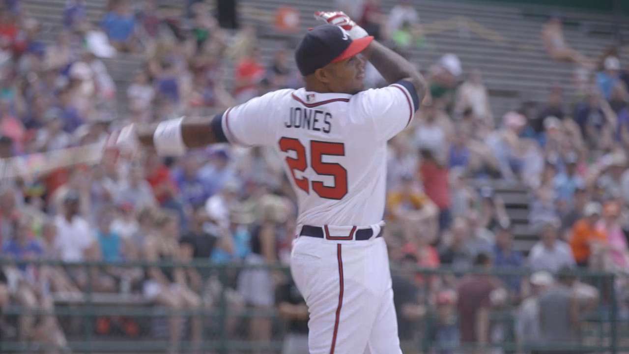 Jones goes yard in Derby