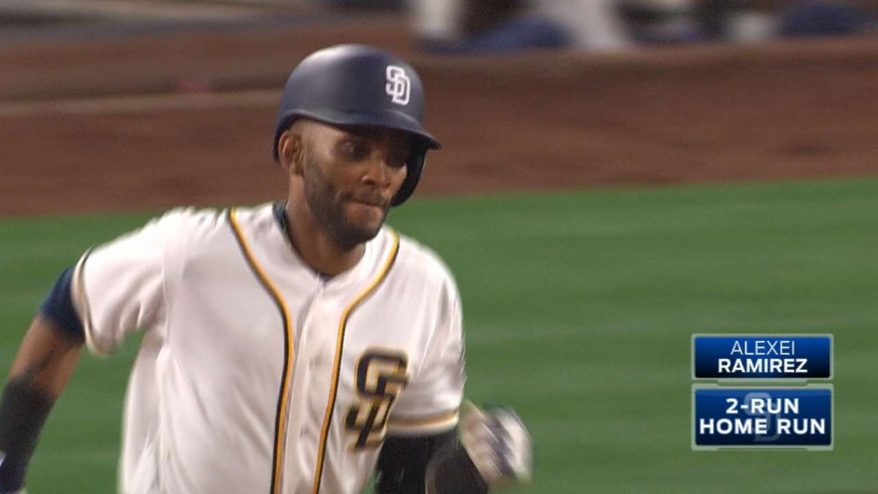 Padres homer four times to rout Mariners