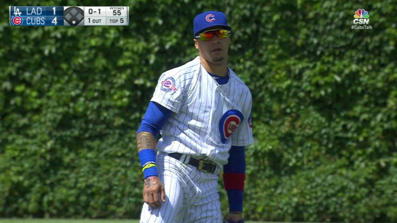 Baez's diving catch