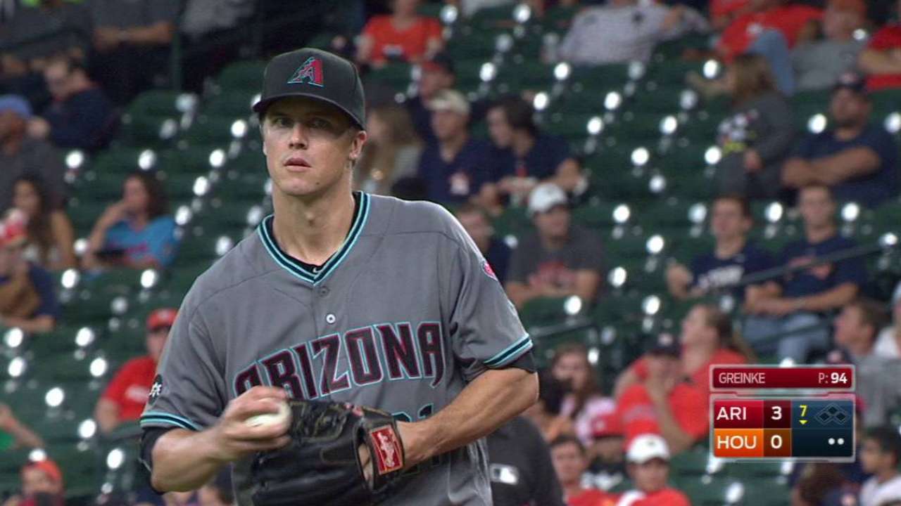 Greinke's 10th strikeout