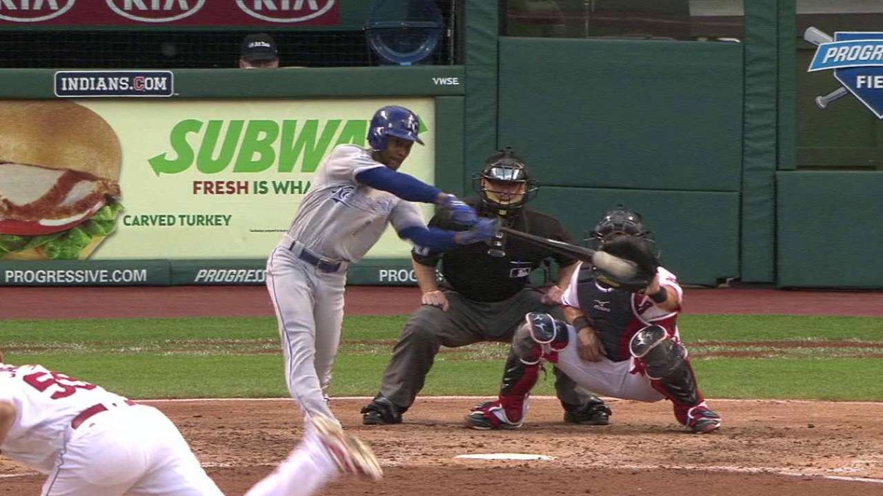 Dyson's RBI single in the 4th