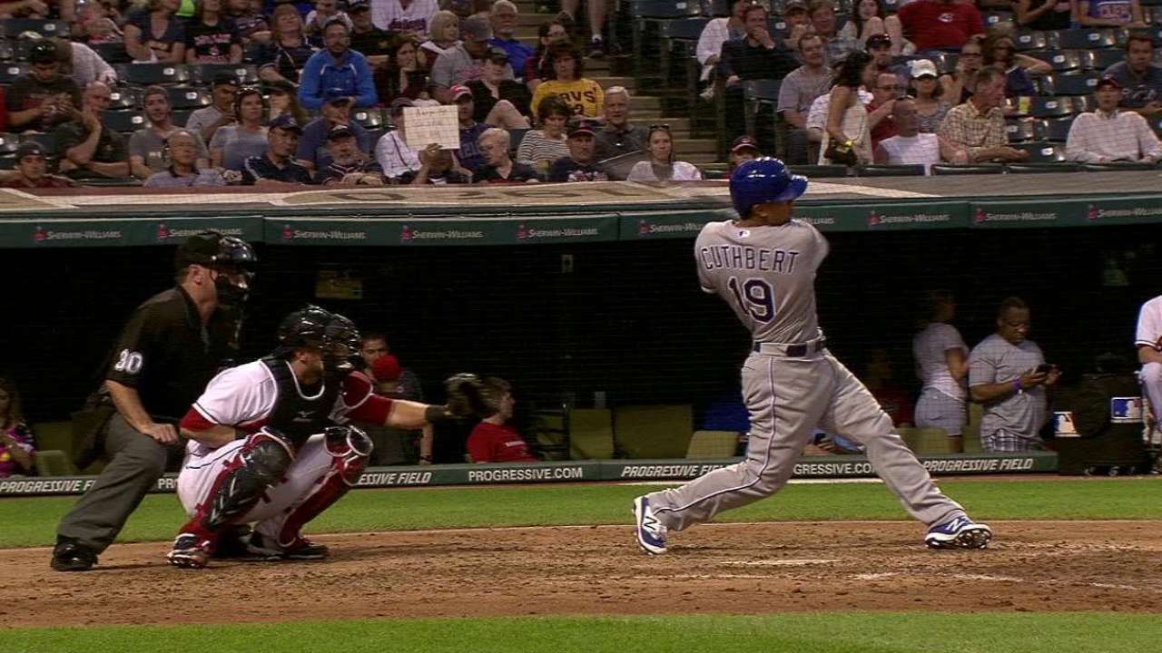 Cuthbert's solo home run