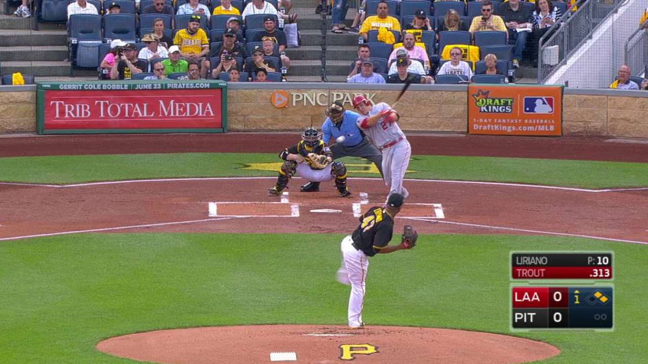Trout's RBI single