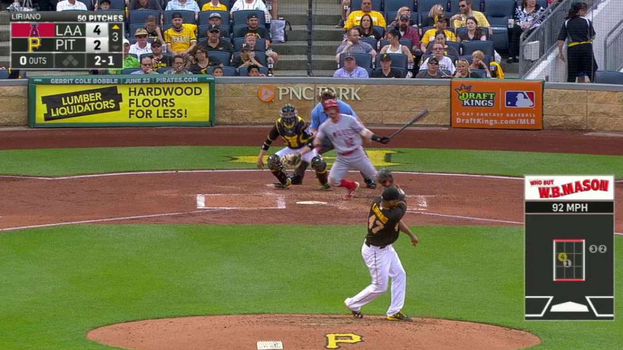 Liriano flashes the leather