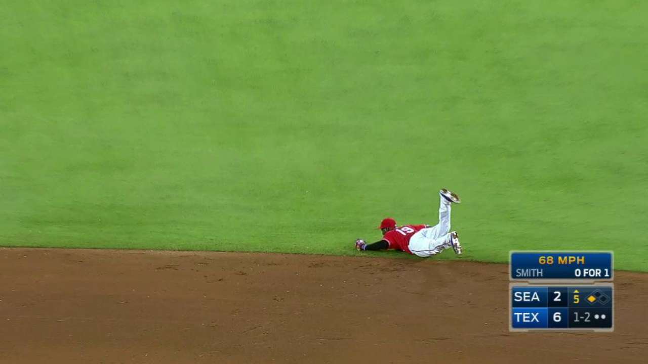 Profar's diving catch