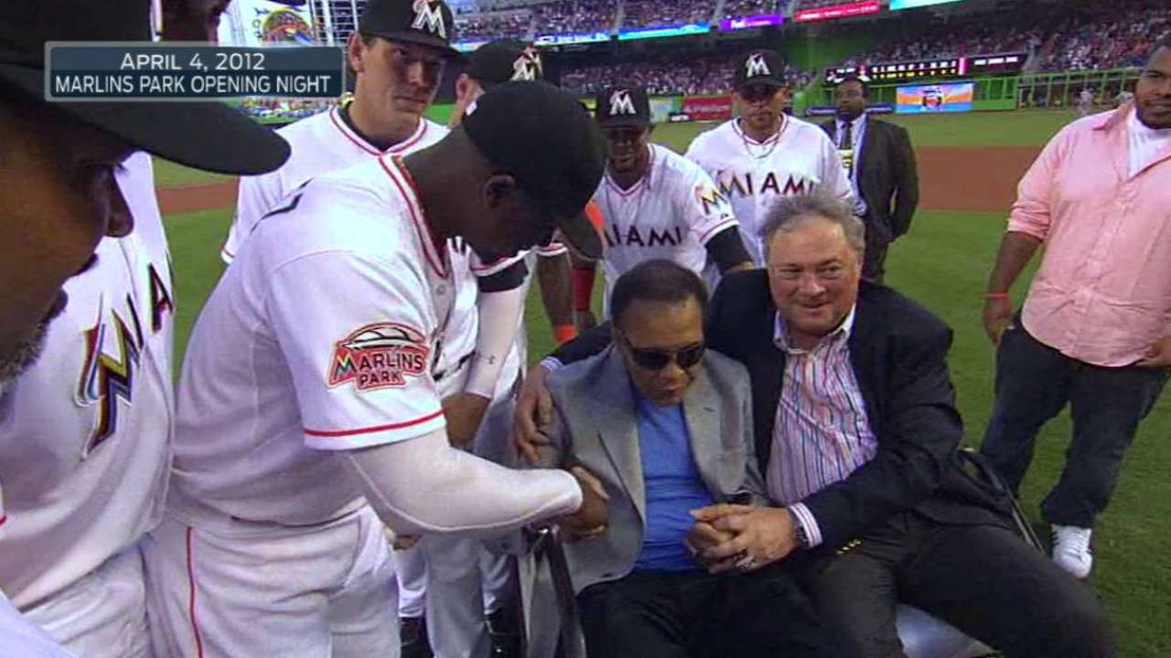 Marlins elaborate on Friday's Ali tribute