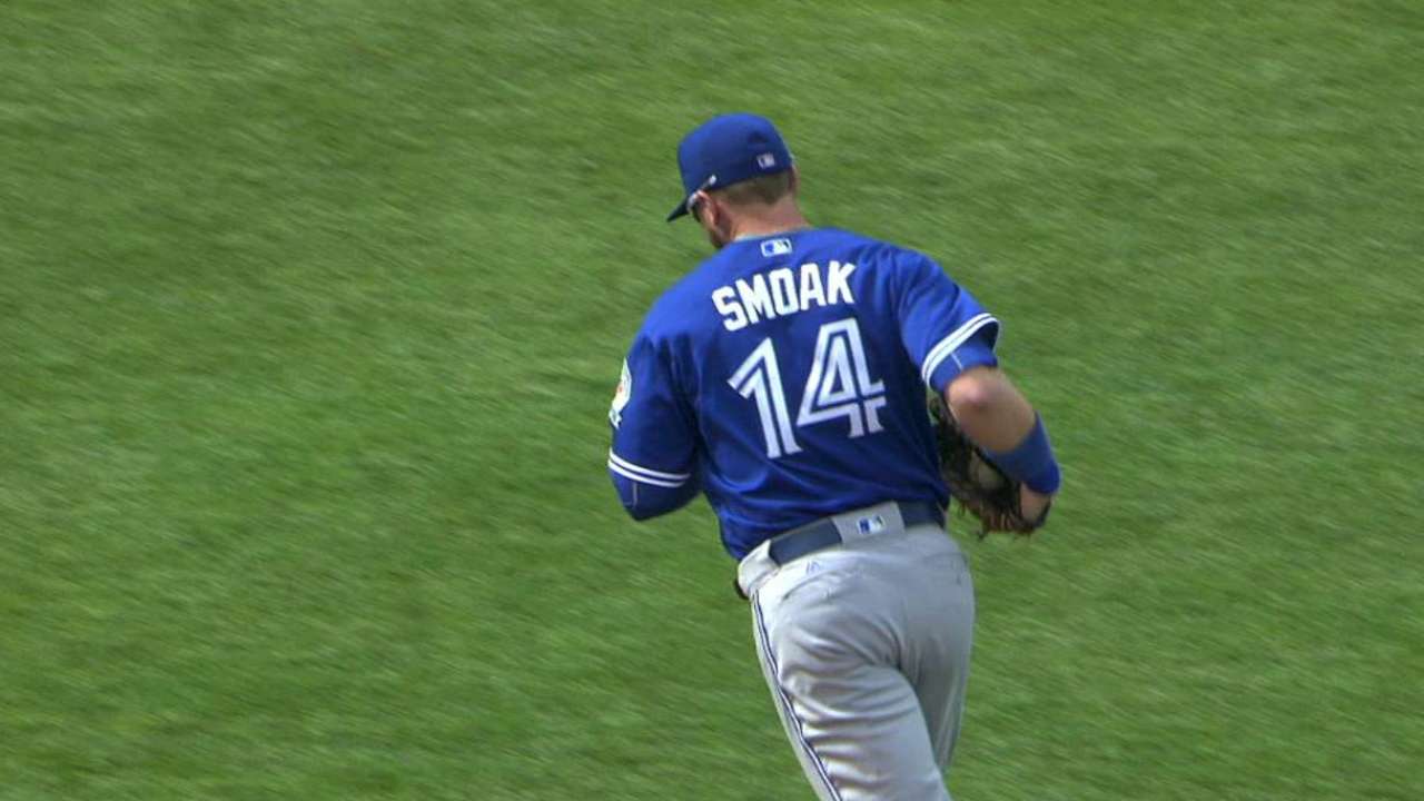 Smoak's athletic play at first