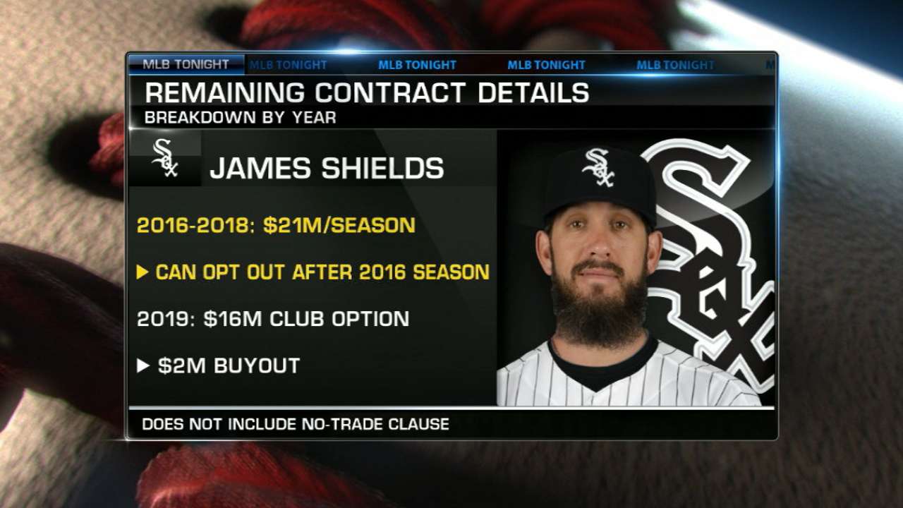 Padres send Shields to White Sox
