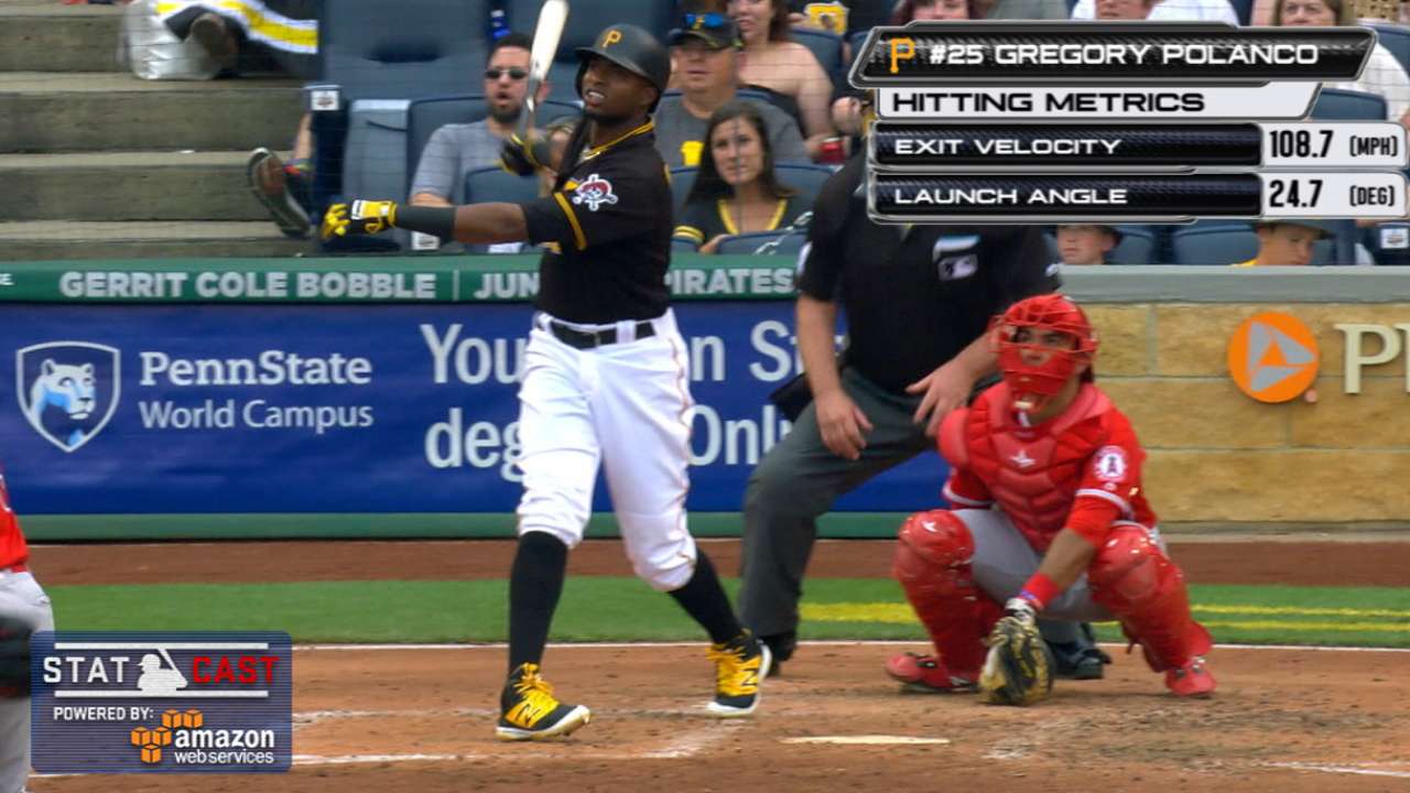 Statcast: Polanco's solo homer
