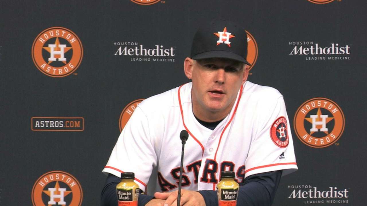 Hinch on extra inning win