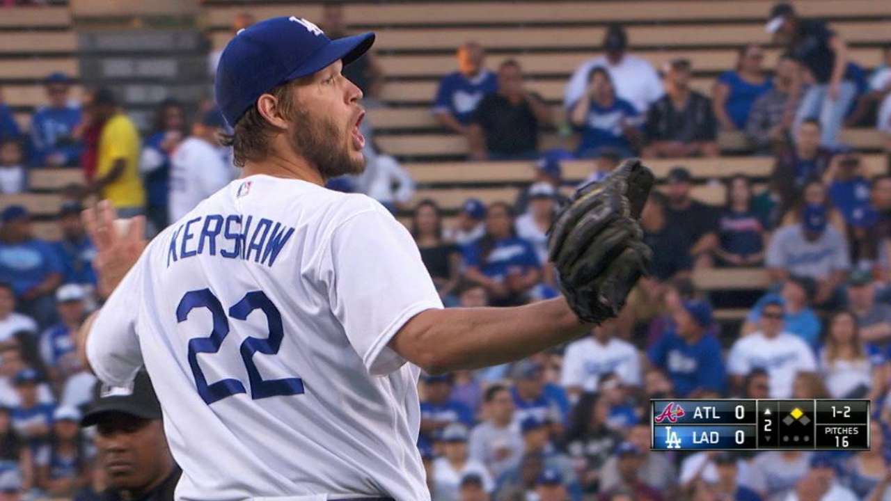 Kershaw charged with balk