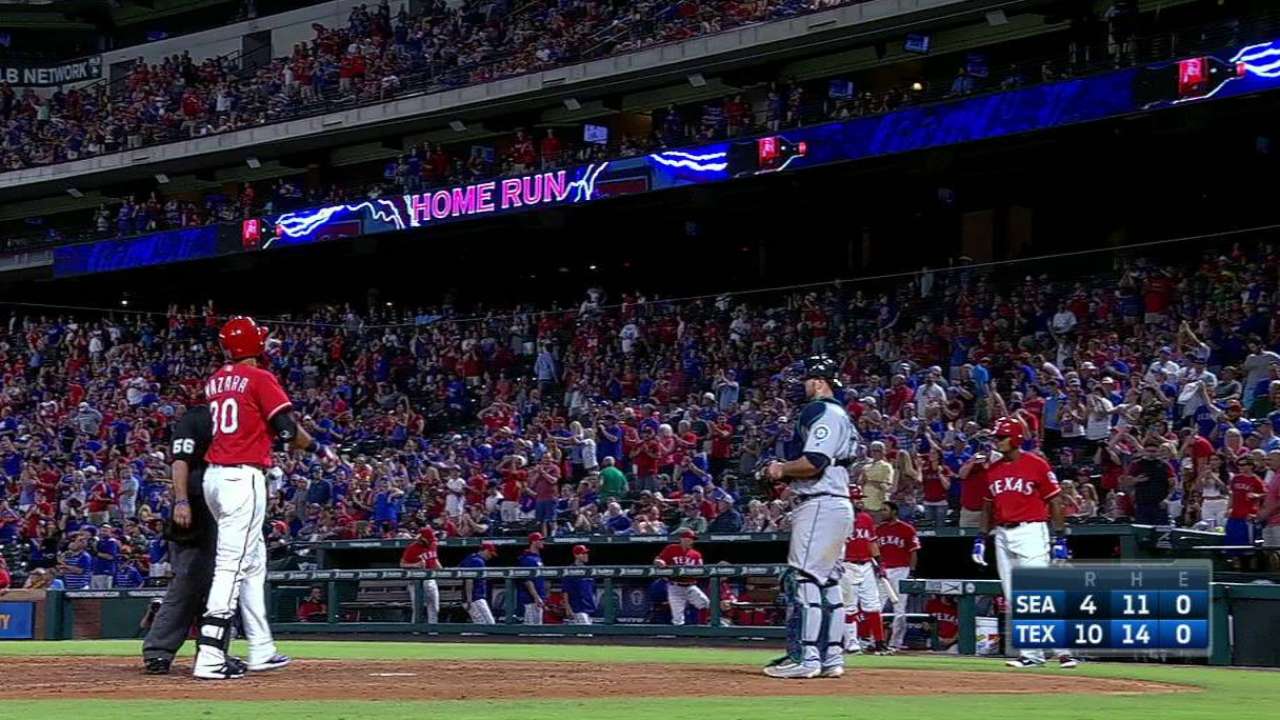 Mazara's solo homer