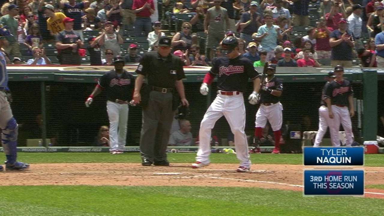 Naquin's long solo homer