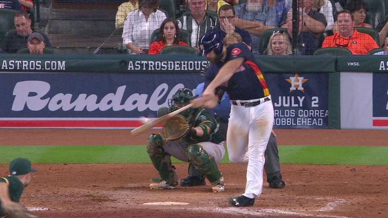 Gattis' solo home run