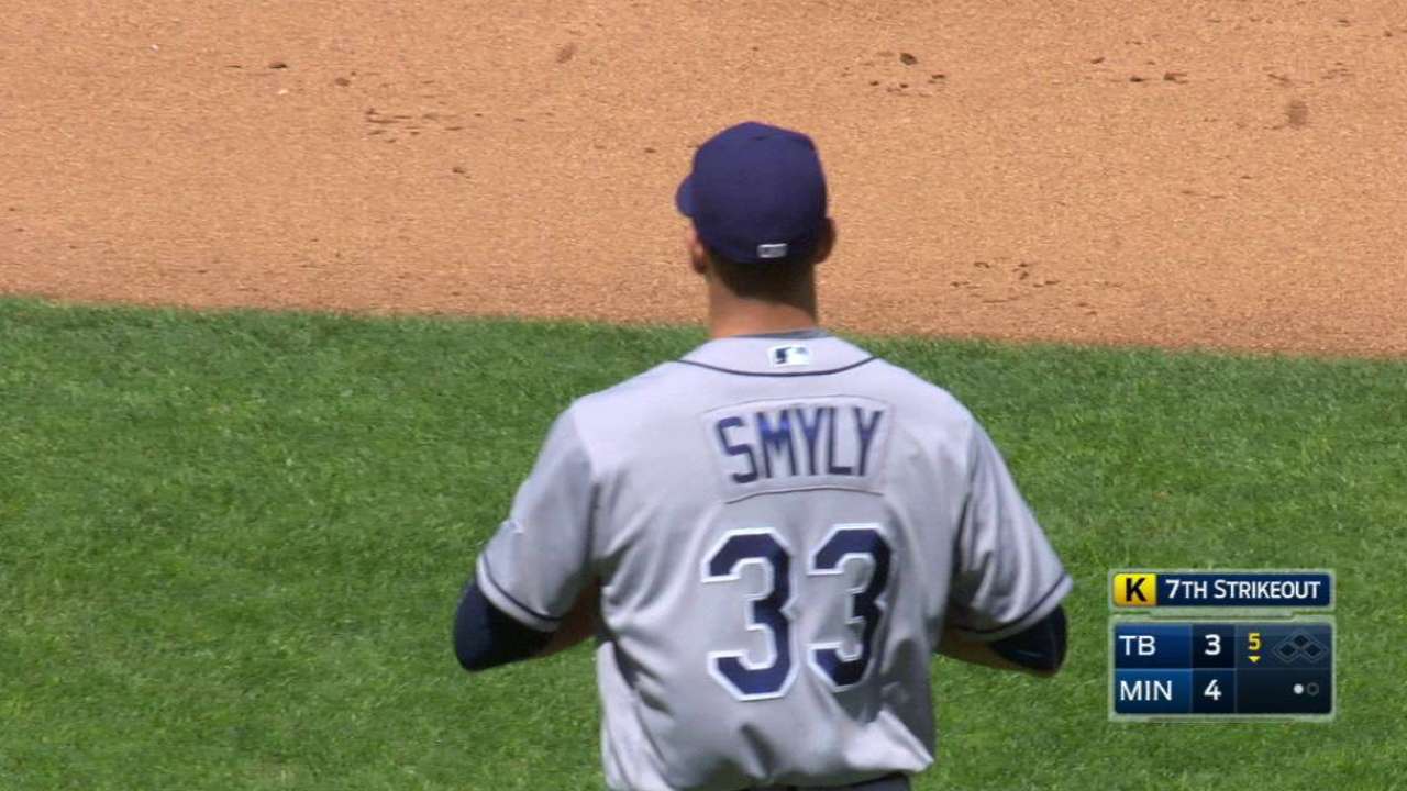 Rays pushing back Smyly's next start