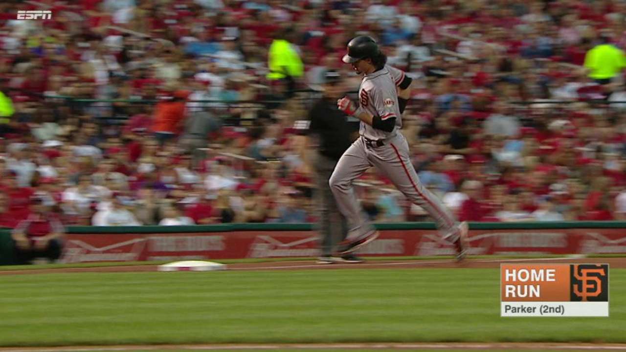 Parker's two-run homer