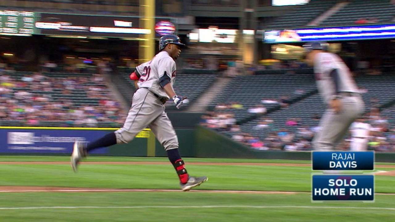 Tribe wins 6th straight as Bauer rolls in Seattle