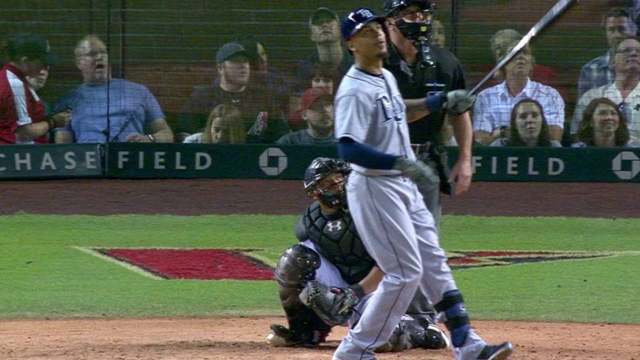 Jennings snaps funk, falls 3B shy of cycle