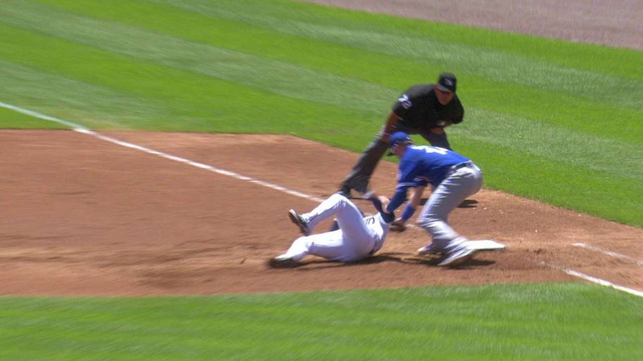 Dickey's successful pickoff