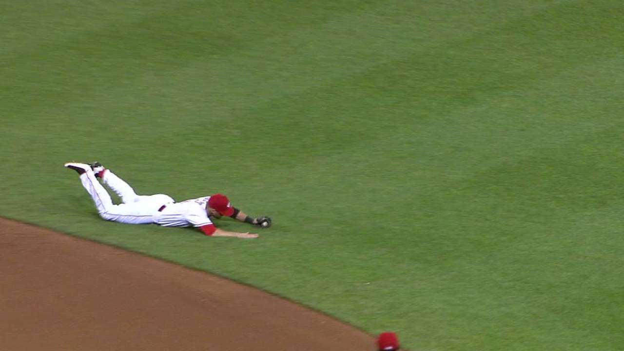 Cozart's diving stop