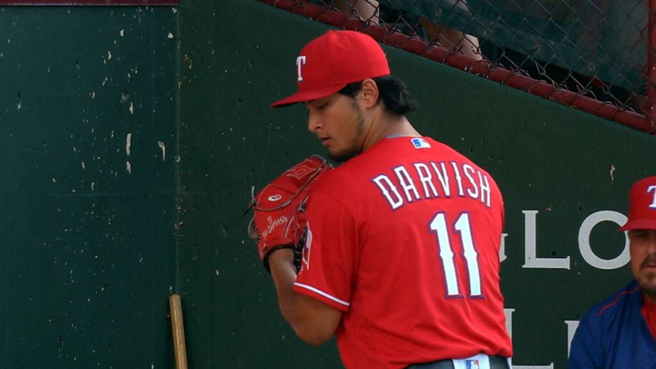 Darvish fans seven in outing