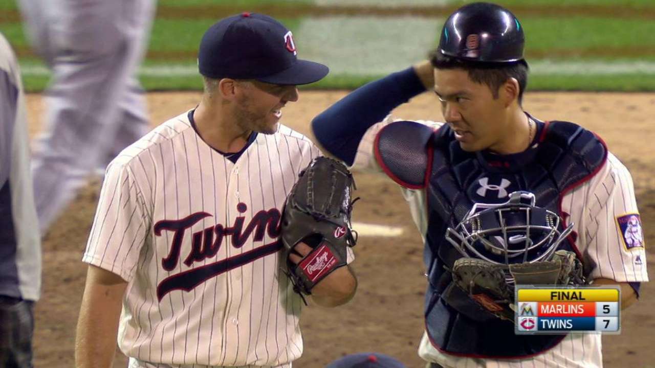 Kintzler gets first career save