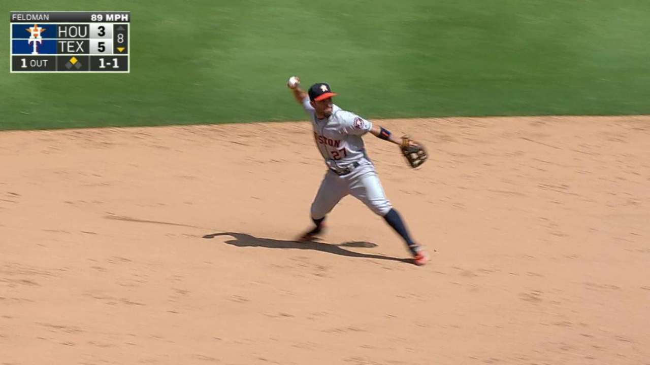 Altuve's debut at shortstop