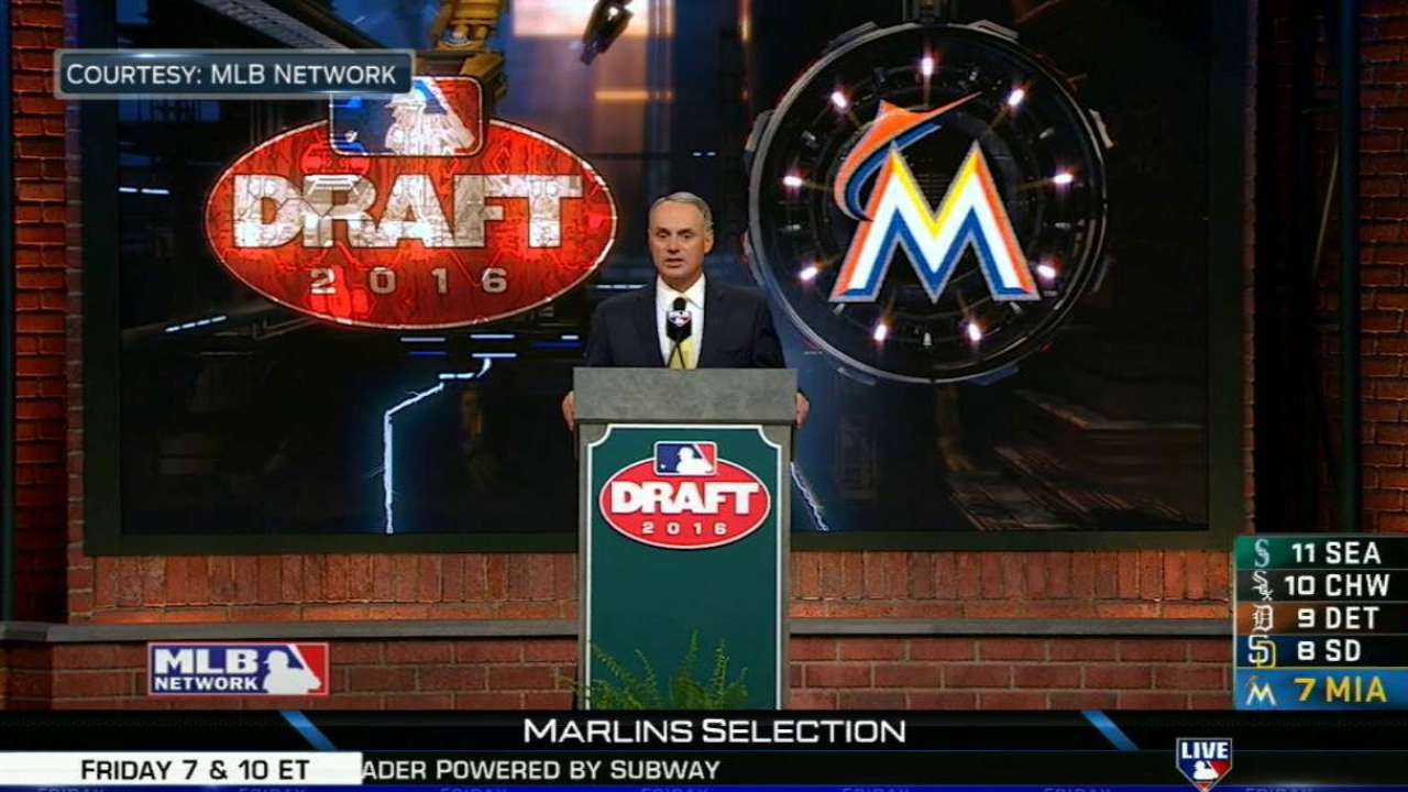 Hill on Marlins' pick of Garrett