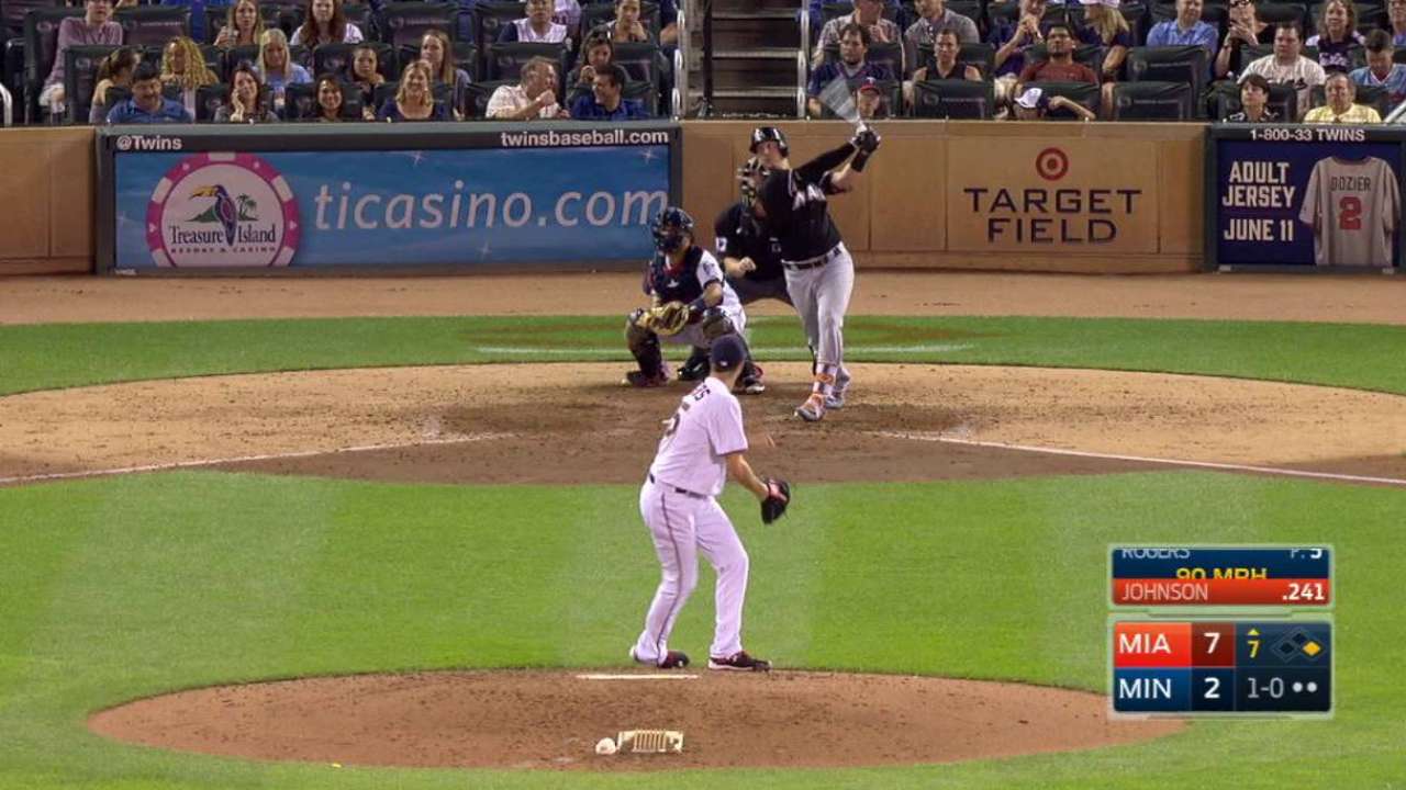 Johnson's two-run homer
