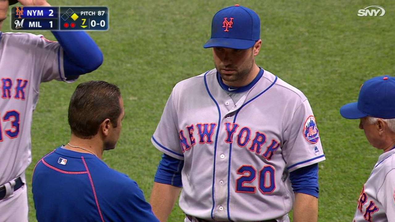Walker day to day after taking liner to chest