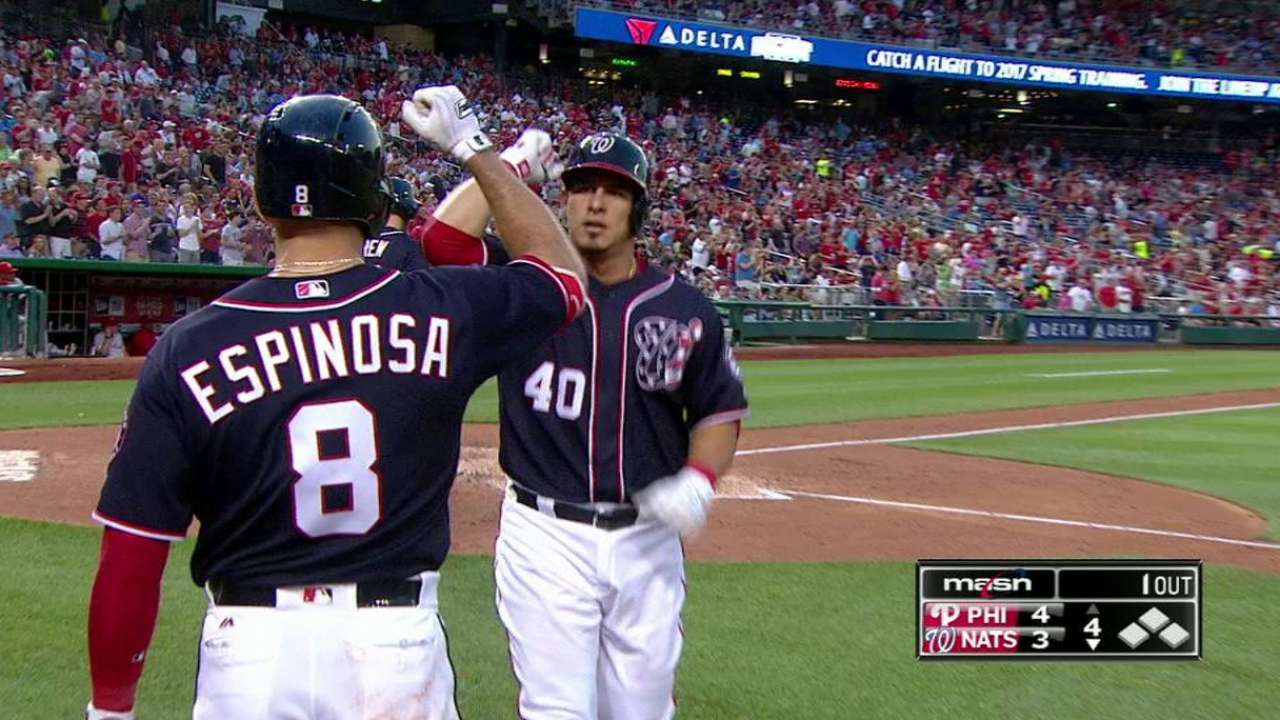 Strasburg hila 13er triunfo; Nacionales vencen a Filis
