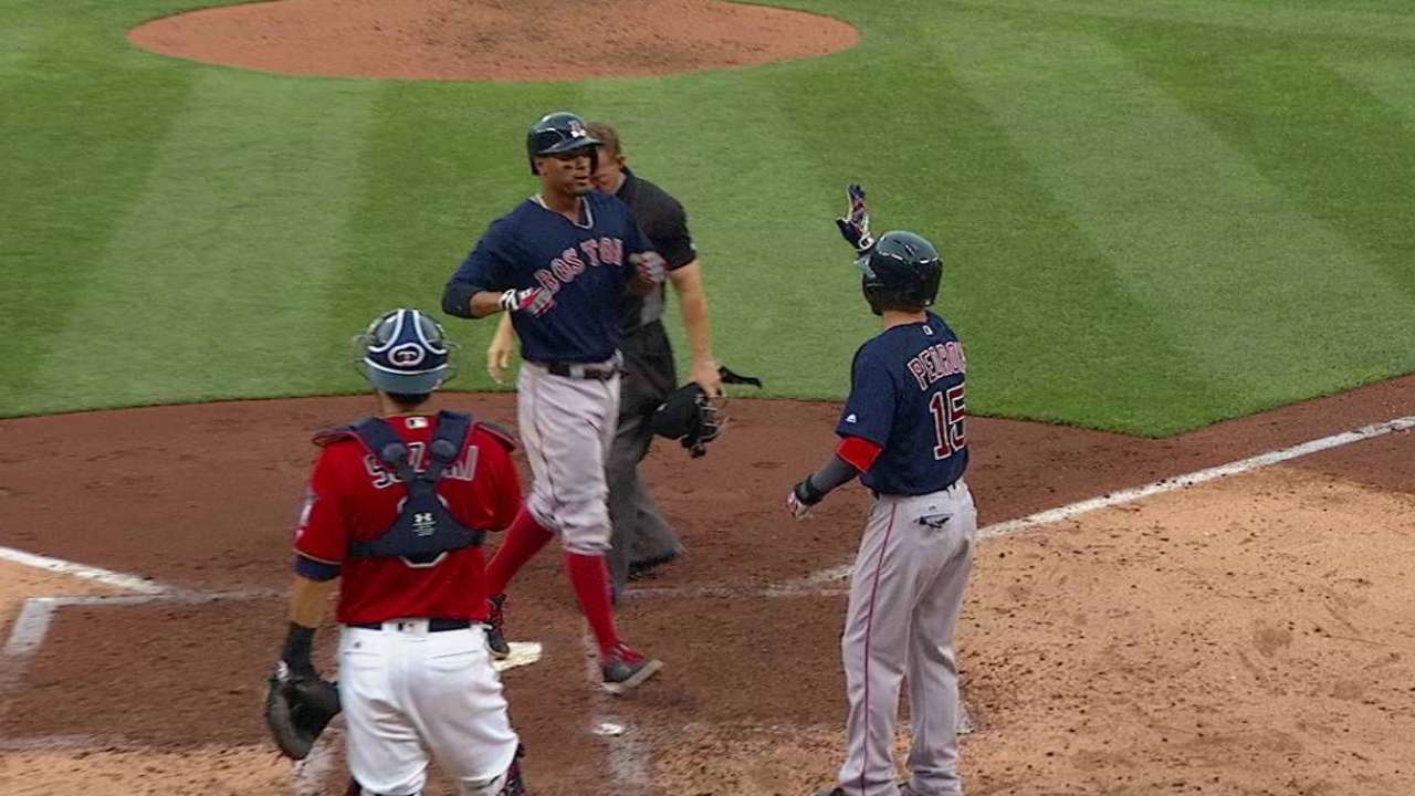 Bogaerts encabeza paliza de Medias Rojas a Mellizos