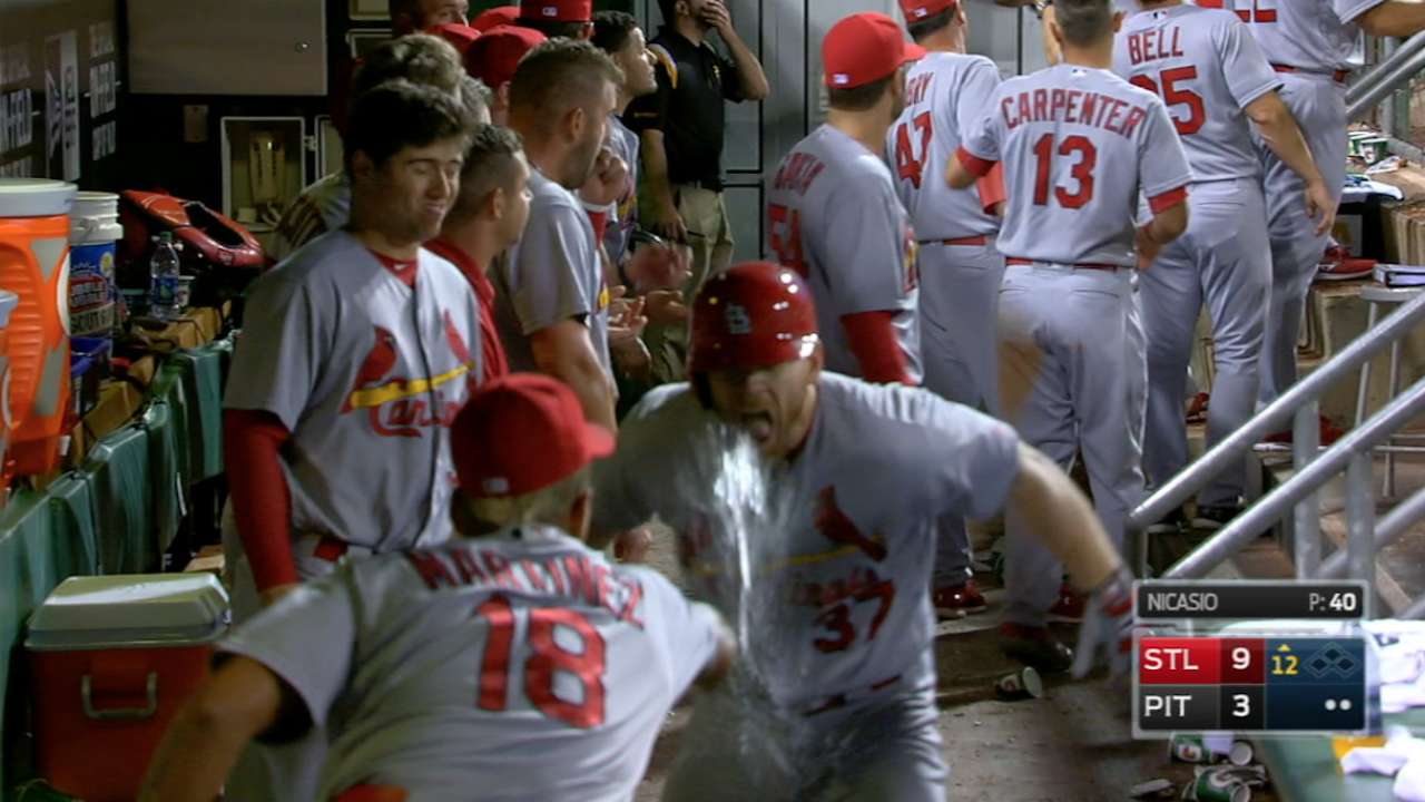 Cardinals plate six in the 12th