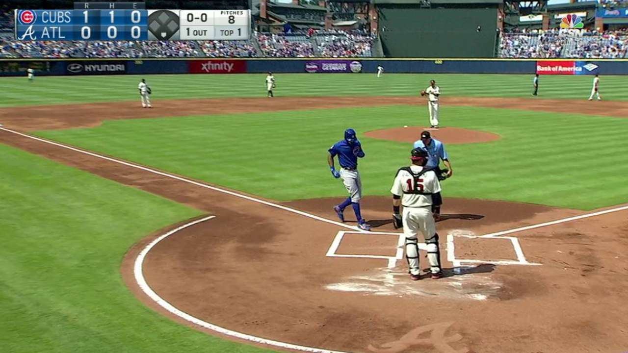 Heyward's solo home run
