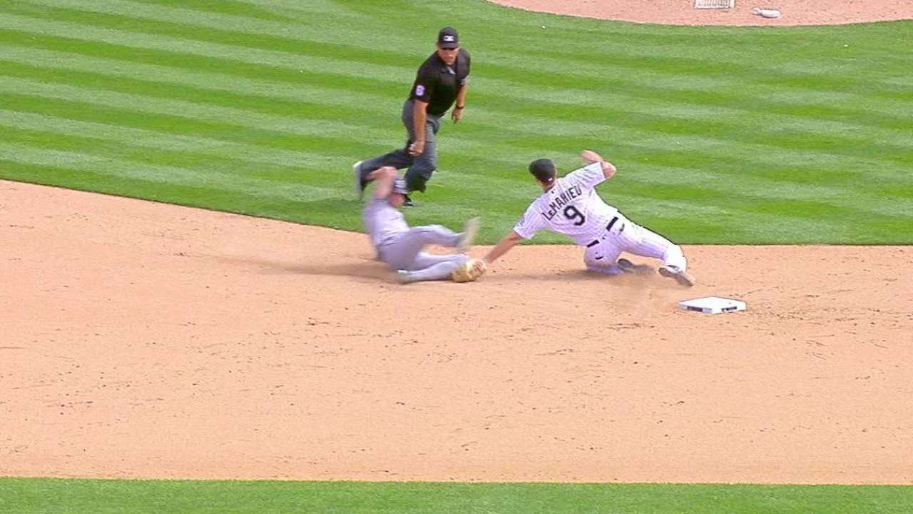 LeMahieu's catch and tag