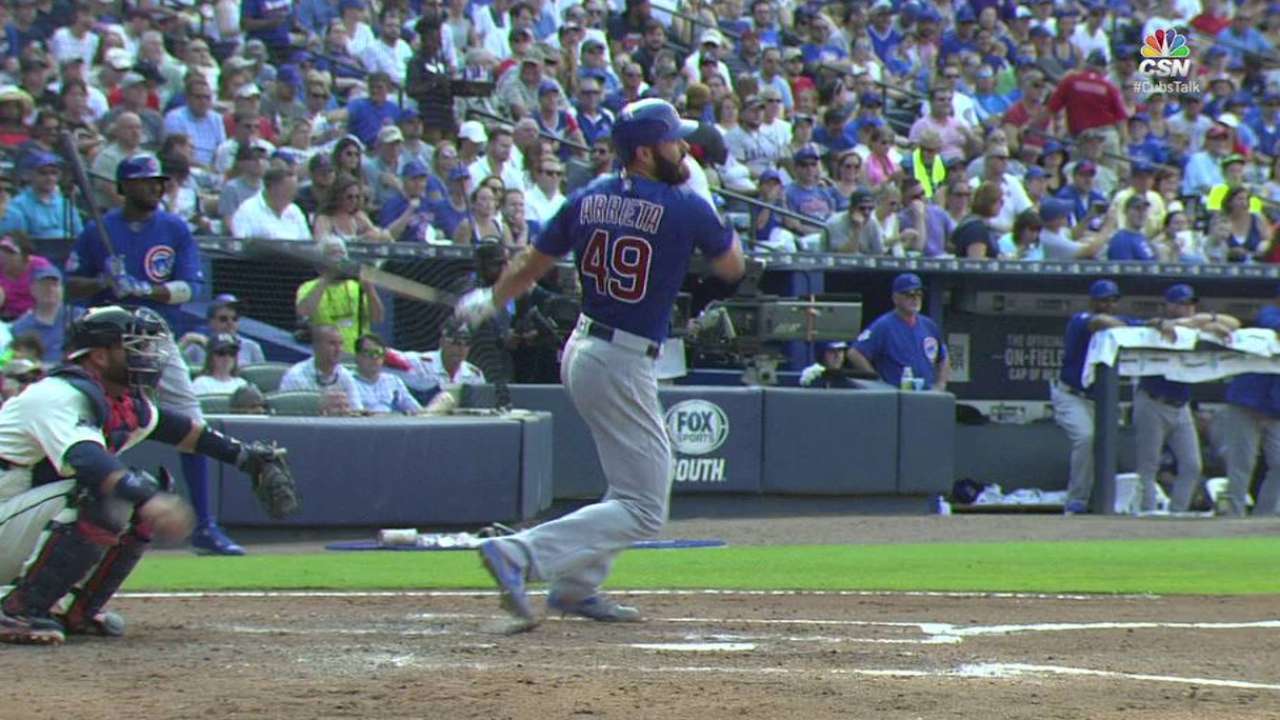Arrieta's second hit