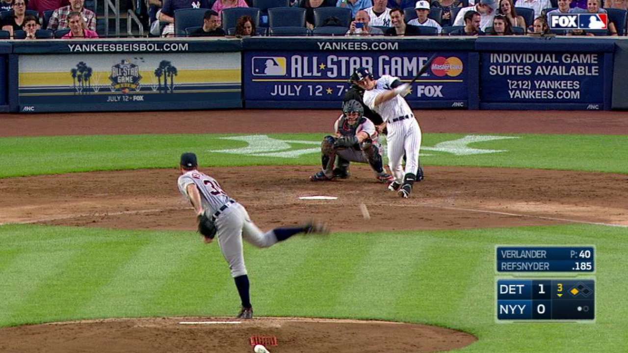 Refsnyder's RBI single to center
