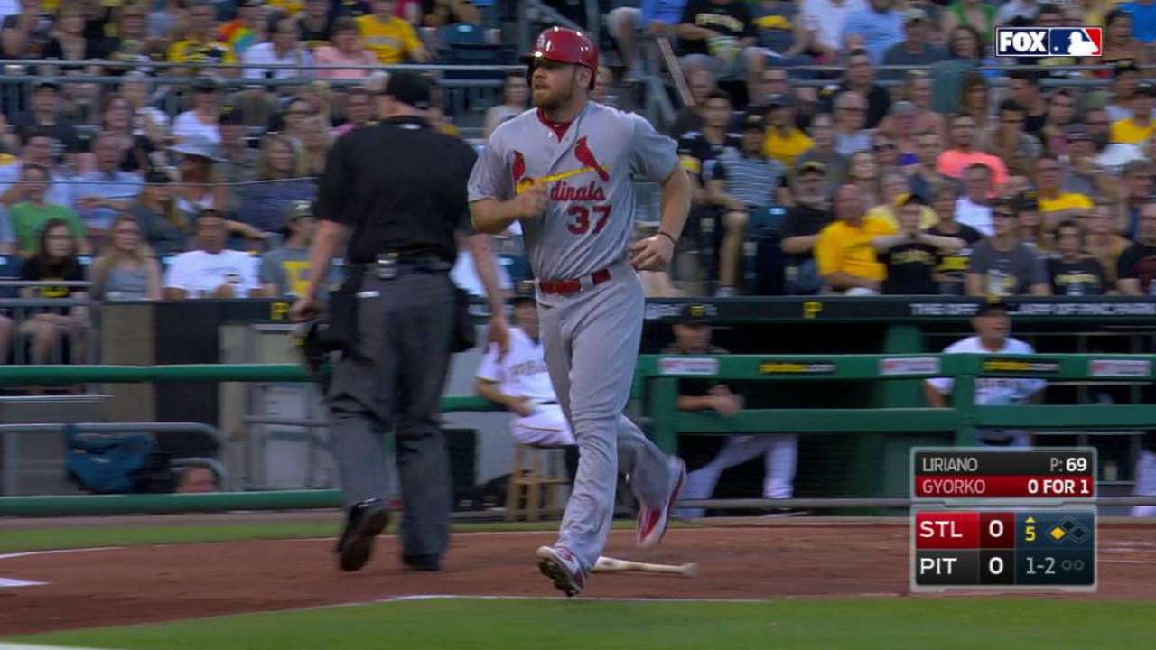 Moss scores on passed ball