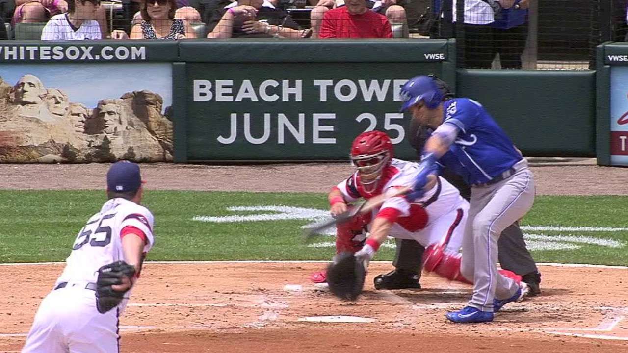 Merrifield's RBI single to left