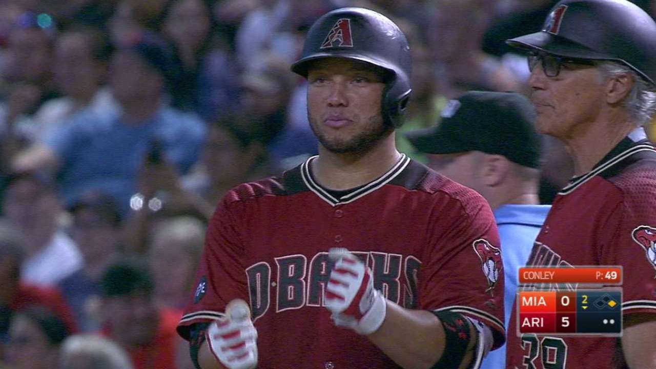 D-backs blanquean a Marlins detrás de Ray, O'Brien