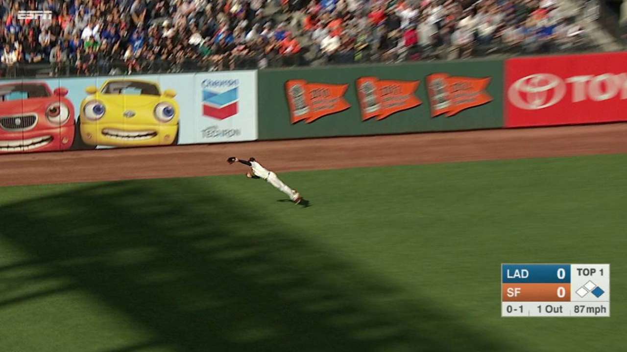 Williamson's diving catch