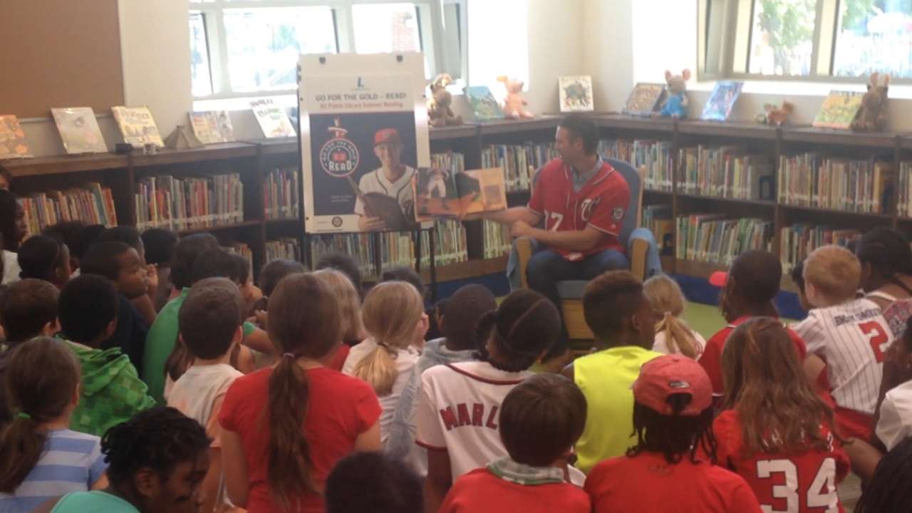Strasburg encourages kids to read
