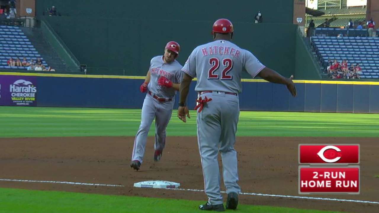 Reds take back-and-forth slugfest vs. Braves