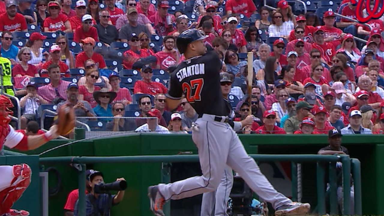 Slumping Stanton sits in favor of Ichiro
