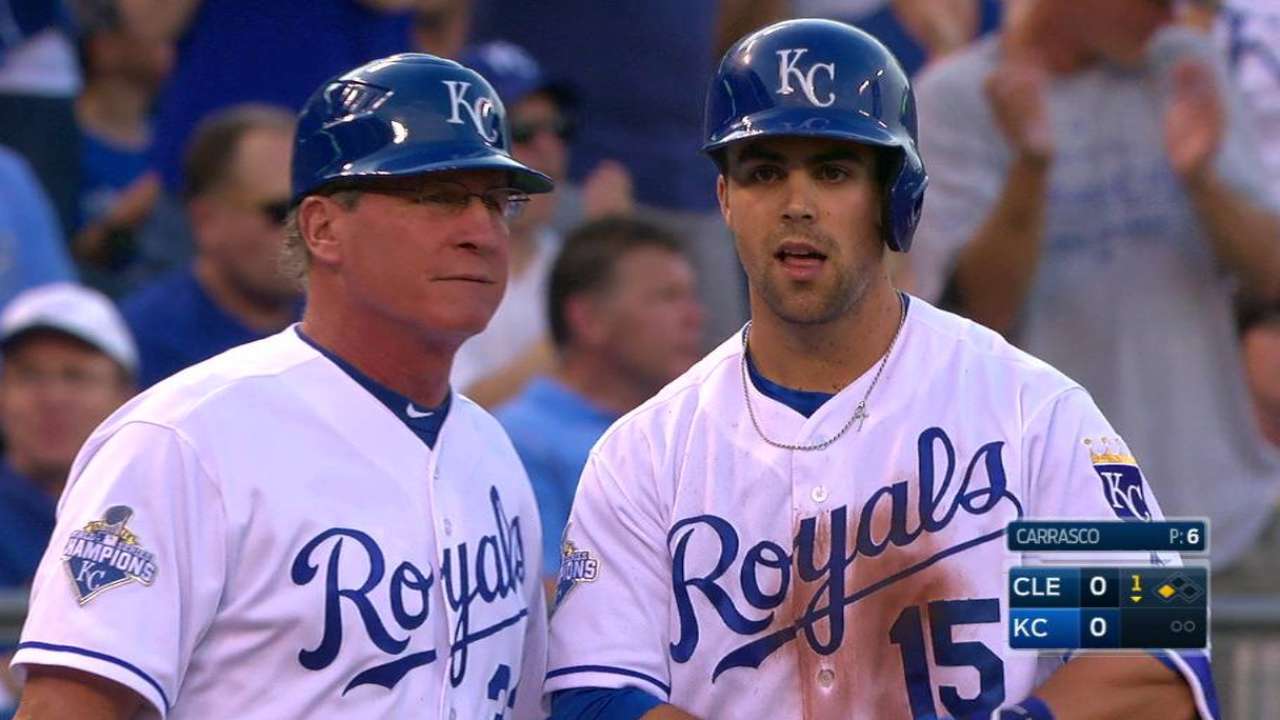 Merrifield's first career triple