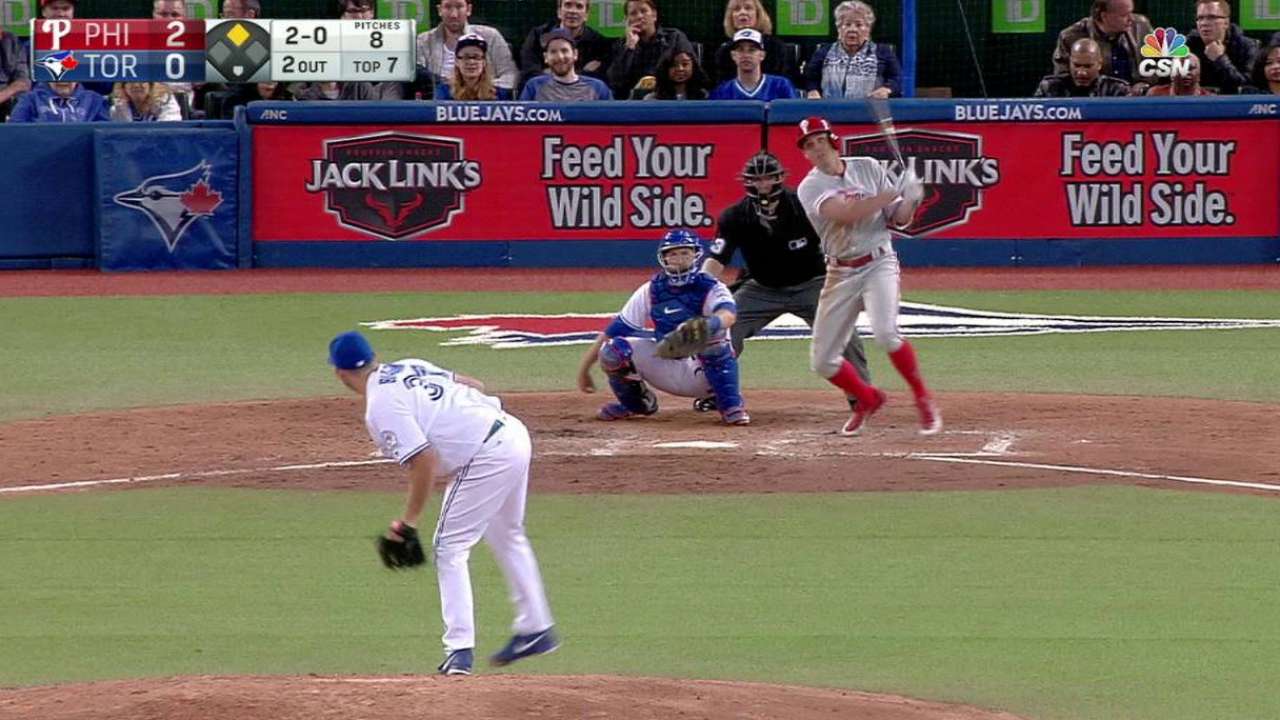 Bourjos' RBI ground-rule double