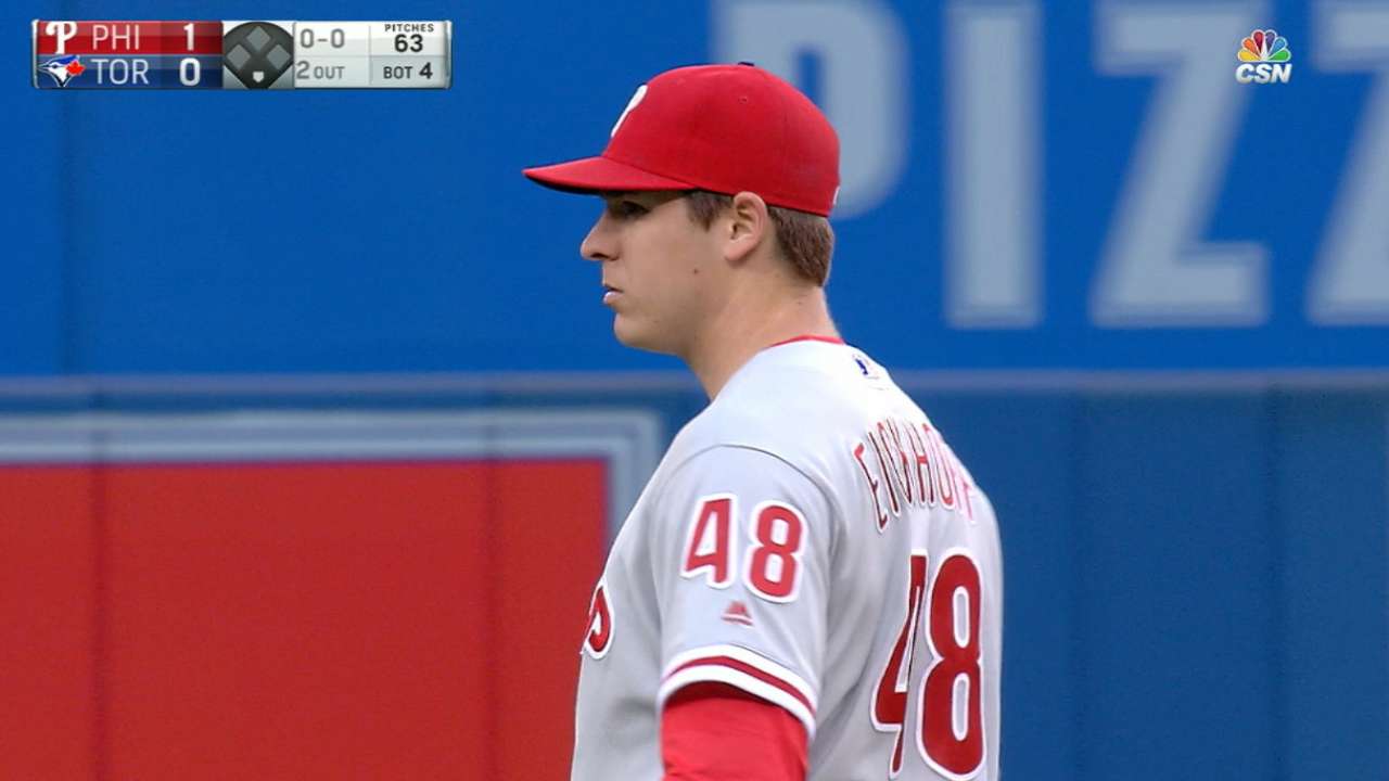 Eickhoff's slider key in keeping Blue Jays scoreless