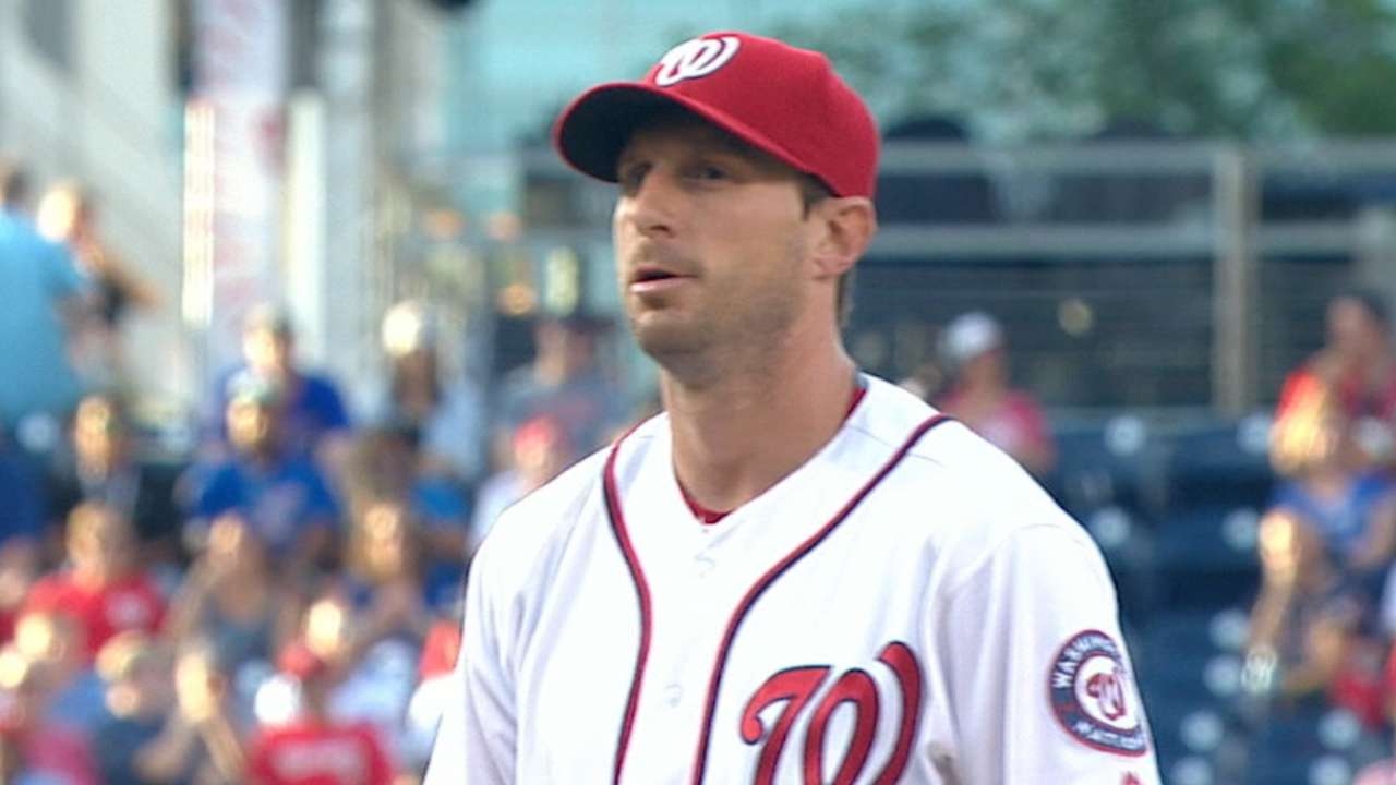 Scherzer ponchó a 11 y Nacionales doblegaron a Cachorros